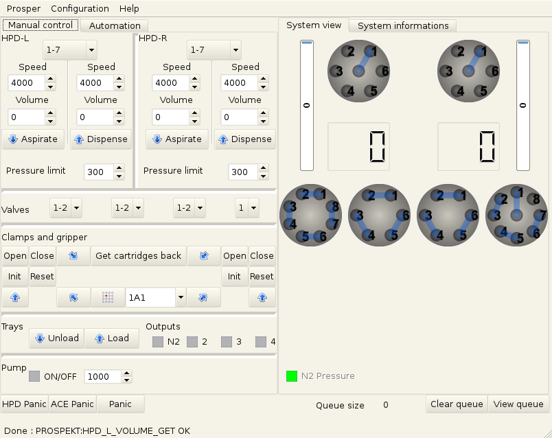Screenshot of the software: Main screen
